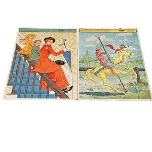 Vintage 1966 Lot Whitman Frame Tray Puzzle Walt Disney's Mary Poppins Complete